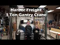 Harbor Freight 1 Ton Gantry Crane - unboxing and build