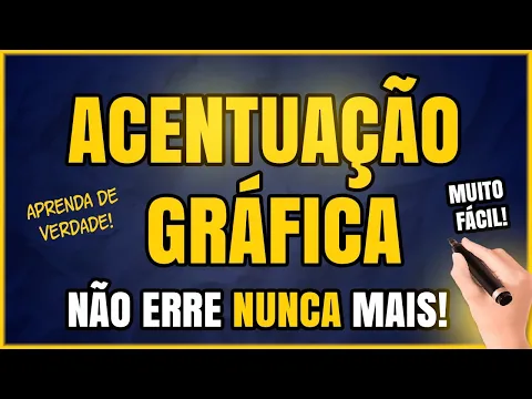 Download MP3 ACENTUAÇÃO GRÁFICA: Aprenda ACENTUAÇÃO com FACILIDADE! (CONCURSOS E VESTIBULARES)