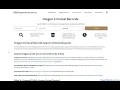 Oregon Criminal Records Search Arrest and Public Convictions Online