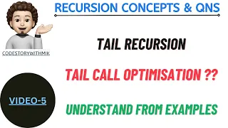 Tail Recursion Tail call Optimisation Examples Recursion Concepts And Questions 5