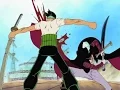 Zoro vs Mihawk - roronoa zoro nami usopp sanji chopper one piece luffy jump in