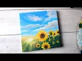 Download Lagu sunflower painting / easy acrylic painting for beginners 🌻