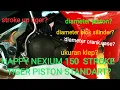 Download Lagu stroke up motor happy nexium, tapi piston standard 61,5?😅 | beberapa ukuran sparepart nexium 150
