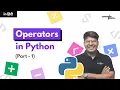 Operators I in Python in Hindi