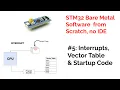 STM32 Interrupt and Startup code from scratch Bare Metal Tutorial