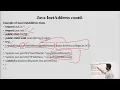 Networking InetAddress Factory Methods Instance methods