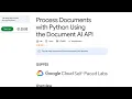 Process Documents with Python Using the Document AI API 2025