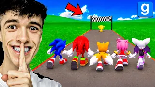 Qui est le Plus Rapide Entre SONIC et TOUS SES AMIS ? (Course Garry's Mod)