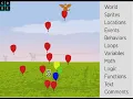 Balloon Popper game on Code org sprite lab