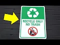 Sigo Signs Recycle Only No Trash Sign Review Link Below