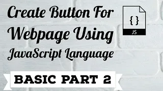 How to create Button using JavaScript