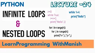 PYTHON INFINITE LOOPS NESTED LOOPS - 24