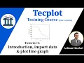 Tecplot Tutorial 1 How to import chart data How to draw a line graph and customize it Updated