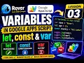 Google Apps Script Variables Explained var let const Beginner Tutorial Lesson 3