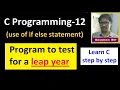 c program to test for a leap year C Programming