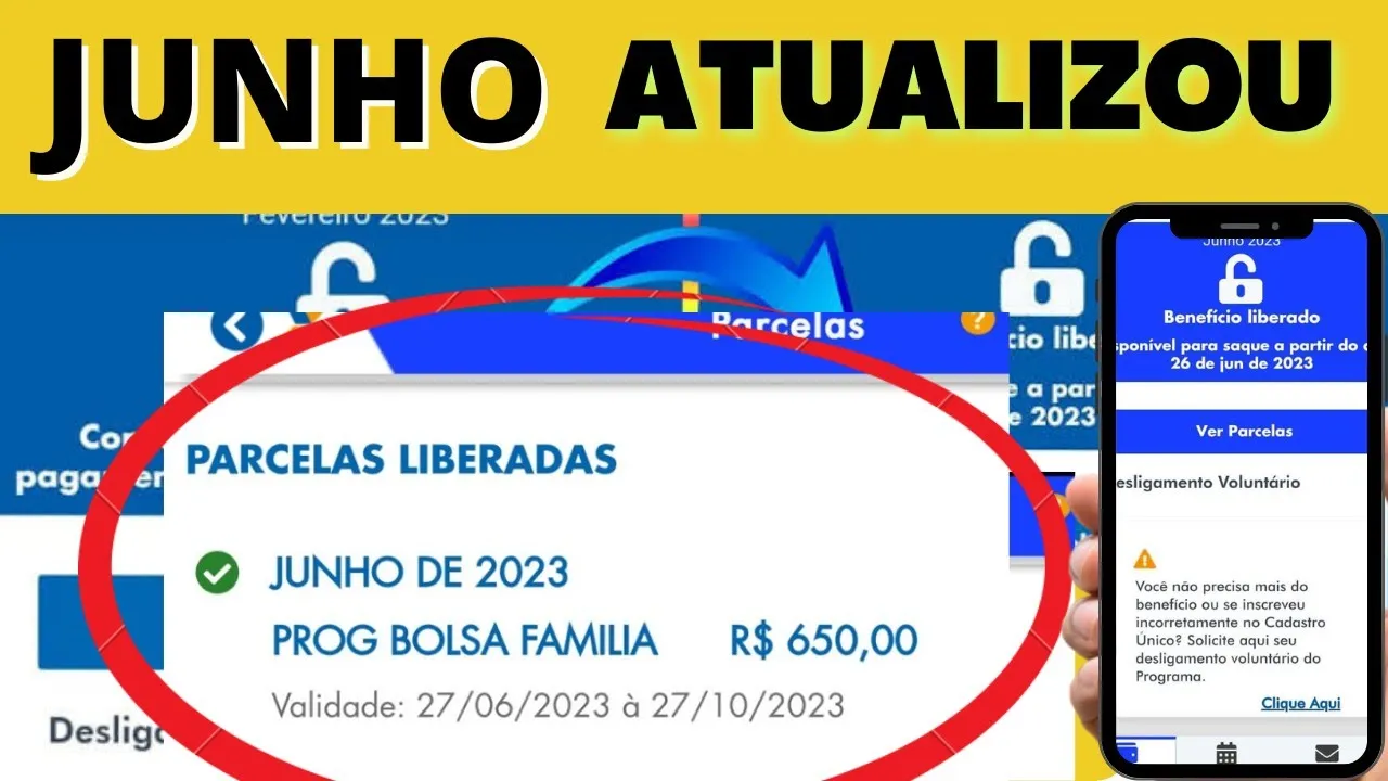 ✅ APLICATIVO BOLSA FAMÍLIA ATUALIZOU A FOLHA DE PAGAMENTO MÊS DE JUNHO 650