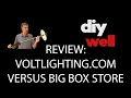 DIY Well Review Voltlighting com outdoor landscape lighting versus Portfolio Big Box Store