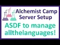 Install and manage language versions with ASDF Node Elixir Ruby