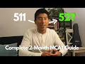 How I Scored 520 99th Percentile - Complete 2-Month MCAT Study Plan