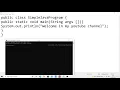 How to Compile and Run Java Program in Command Prompt CMD