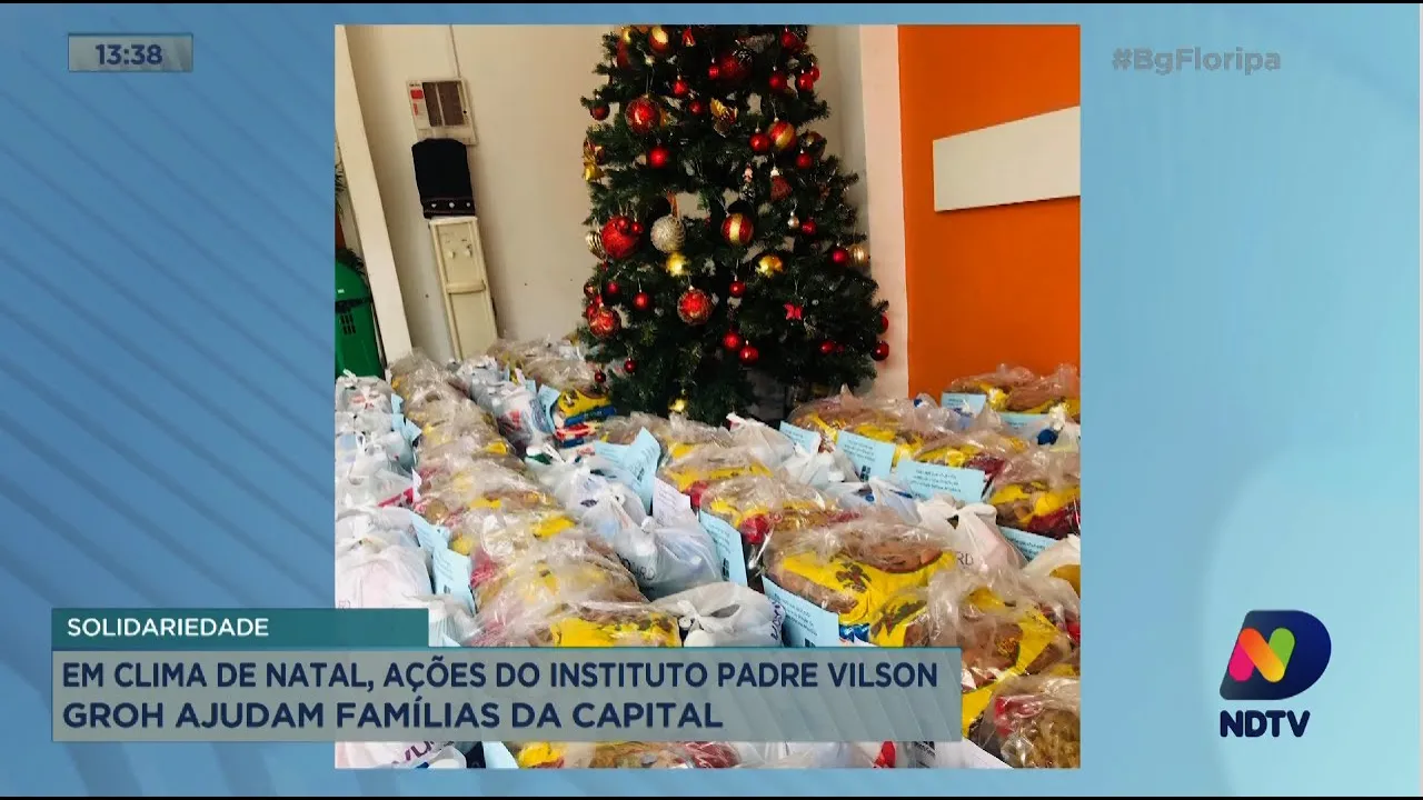 Em clima de Natal, ações do Instituto Padre Vilson Groh ajudam famílias de Florianópolis