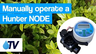 Manually run a Hunter NODE irrigation controller