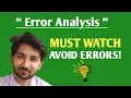 Error Analysis In Applied Linguistics Must Watch To Avoid Errors