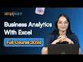 Business Analysis With Excel Full Course 2026 Learn Business Analytics With Excel Simplilearn