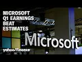 Microsoft Q1 earnings top Wall Street estimates