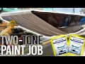 RUSTOLEUM TOPSIDE TWO-TONE PAINT JOB BATTLESHIP GRAY GLOSS BLACK 1648 Jon Boat to Bass Boat