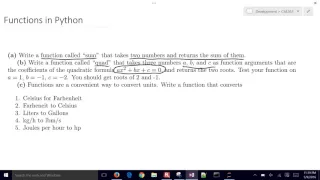 Define Python Functions with Multiple Inputs and Outputs