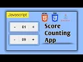 Button with Increment Decrement Number Using HTML CSS Java Script