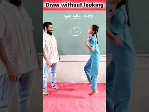 Can you draw without looking? / innovative ideas @ravirajmaster