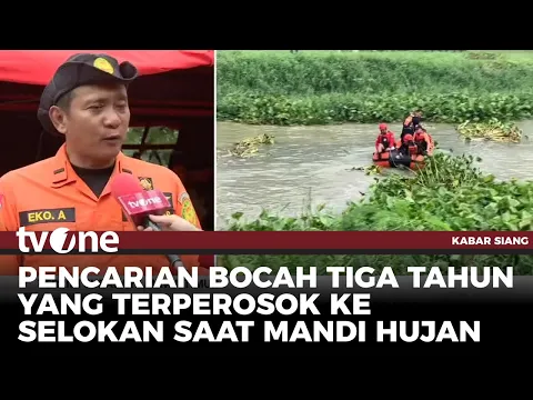 Upaya Pencarian Bocah 3 Tahun Hanyut Saat Mandi Hujan