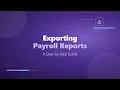 Exporting payroll reports