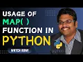 USAGE OF MAP FUNCTION IN PYTHON - PYTHON PROGRAMMING