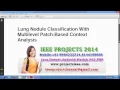 Lung Nodule Classification With Multilevel Patch Based Context Analysis