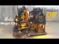 Download Lagu FIFIJOY Holo Magic City DIY Miniature Dollhouse Kit || Immersive Assembly Process - Relaxing Video