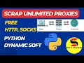 Fast Proxy Scraping with Python HTTP SOCKS4 and SOCKS5 Proxies from top websites and github repo