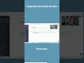 Duplicate workflow for Networking events