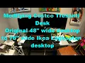 Changing glass desktop on Costco Tresanti desk