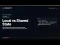 Local vs Shared State Explained FullStack Masterclass React State Management Course