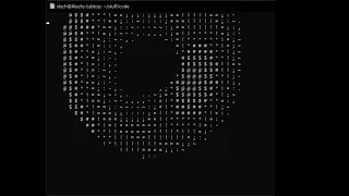 A spinning donut code with python