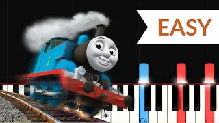 Thomas And Friends Theme Song EASY Piano Tutorial 