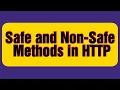 Safe and Non safe methods in Http