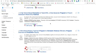 PBHE 490 Finding Program Evaluation Best Practice Articles