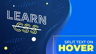 Split Text On Hover CSS Text Hover Effects