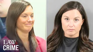 Unhinged Pregnant Teacher Smiles as She Faces Judge for Teen Sex Charges