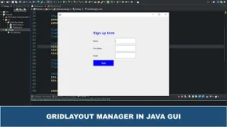 Java GUI Crash Course Tutorial - GridLayout Manager explained using Java swing
