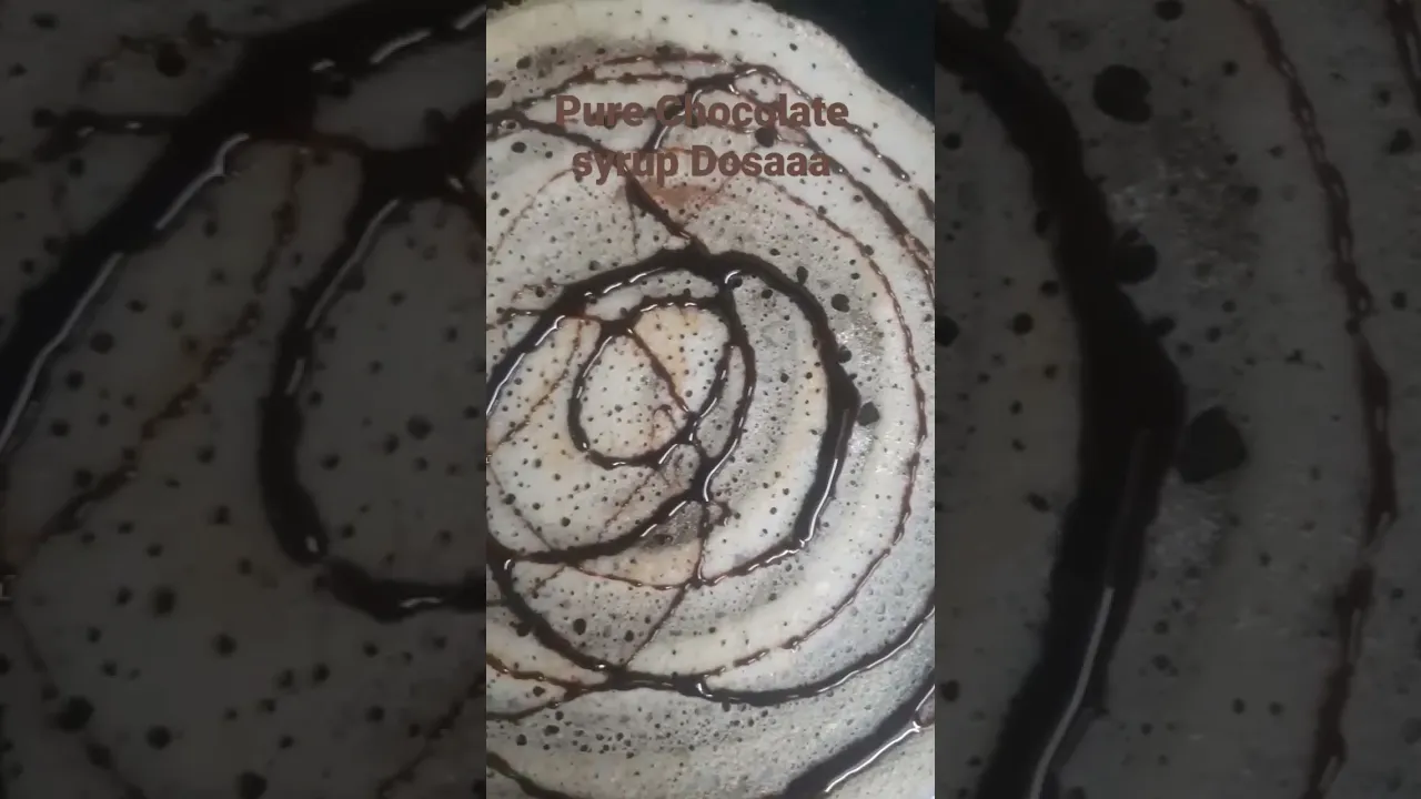 Chocolate dosa for the 1st time, it was delicious  Use pureChocolate syrup#dosabatter#pure#shorts